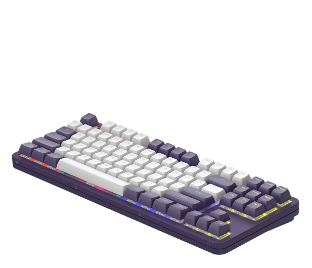 DARK PROJECT ALU87A Violet/White G3MS Mech RGB - 1301393 - zdjęcie 3